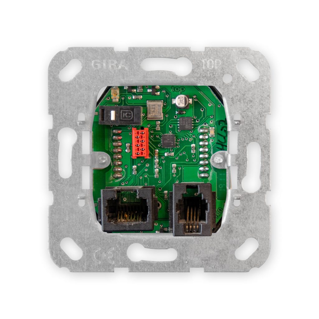 GIRA Ruftaster mit Nebensteckkontakt und DIA-Buchse RND+, 5906