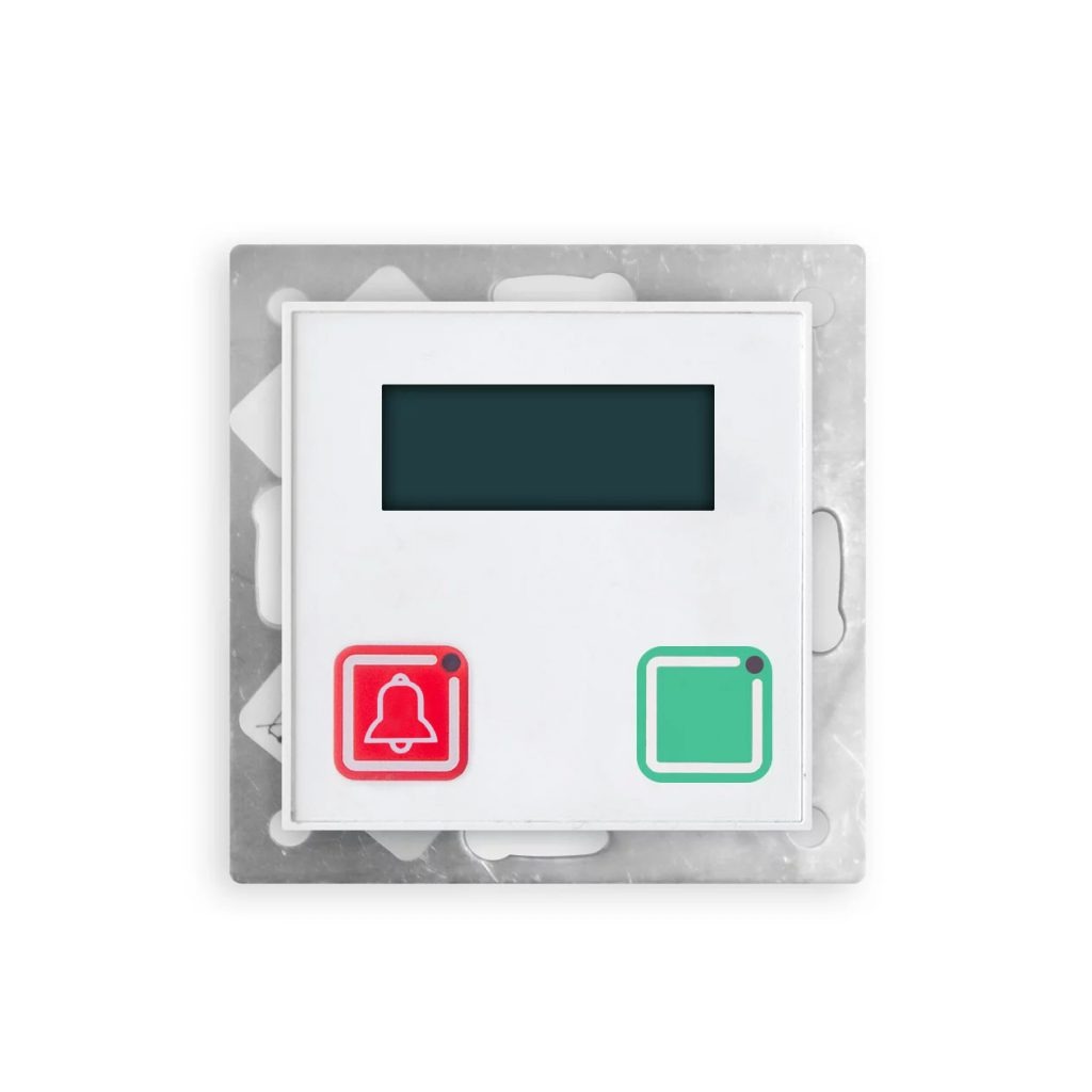 Tetronik Ruf- und Abstelltaster mit Display