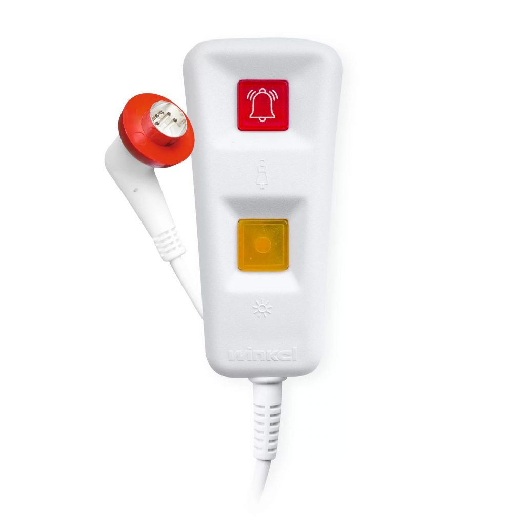 Cereda | Winkel Birntaster mit Diodenstecker und Lichttaste für Winkel CP-Rufanlagen