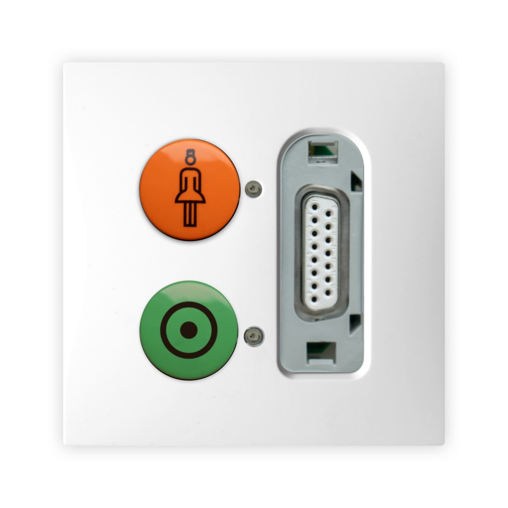 Zettler VarioLine Flat Ruf-Abstellltaster, Sub-D 15-polig, VDE, 127.7300S