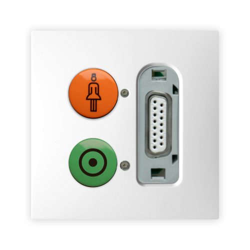 Zettler VarioLine Flat Ruf-Abstellltaster, Sub-D 15-polig, VDE, 127.7300S
